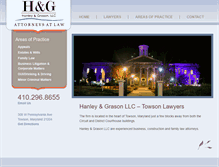 Tablet Screenshot of hanleyandgrason.com